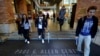 FILE - Students walk out of the Paul G. Allen School of Computer Science & Engineering at the University of Washington in Seattle. 