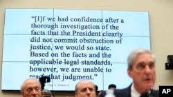 Former special counsel Robert Mueller testifies before the House Judiciary Committee hearing on his report on Russian election interference, on Capitol Hill, in Washington, July 24, 2019.