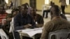 Independent National Electoral Commission Returning Officers submit their results sheets for colation at the city council in Port Harcourt, River state, March 29, 2015. 