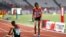 Pelari putri Indonesia Odekta Elvina Naibaho tampak terjatuh usai menyelesaikan nomor lari 5.000 meter putri pada Asian Games 2018 Jakarta.&nbsp;Odekta melewati garis finish di urutan ke-12 dan tidak meraih medali, namun berhasil memperbaiki catatan waktu terbaiknya.