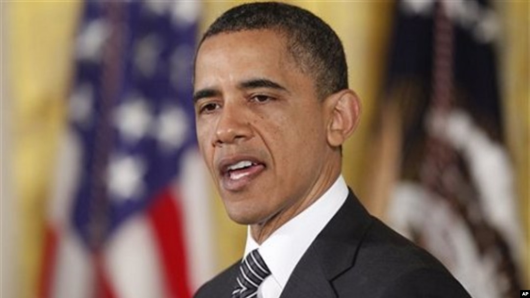President Barack Obama speaks about the capture and killing of Osama bin Laden before he awarded the Medal of Honor posthumously to two Korean War veterans during a ceremony in the East Room of the White House, Monday, May 2, 2011