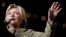 Democratic presidential candidate Hillary Clinton speaks at a rally at the Smith Center for the Performing Arts in Las Vegas, Oct. 12, 2016. 