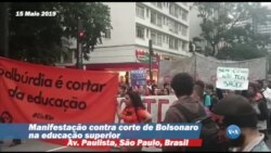 Manifestação contra Bolsonaro no Brasil
