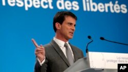 PM Perancis Manuel Valls mengatakan polisi Perancis telah menggagalkan lima rencana serangan teror di negaranya sejak tahun 2013 (foto: dok).