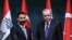 Serokwezîrê Îraqê Elî Zeydî û Serokê Tirkîyê Recep Tayyîp Erdogan 