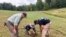 Veterans work at an archaeological dig at the site of the Second Battle of Saratoga, Sept. 9, 2021, in Stillwater, NY.