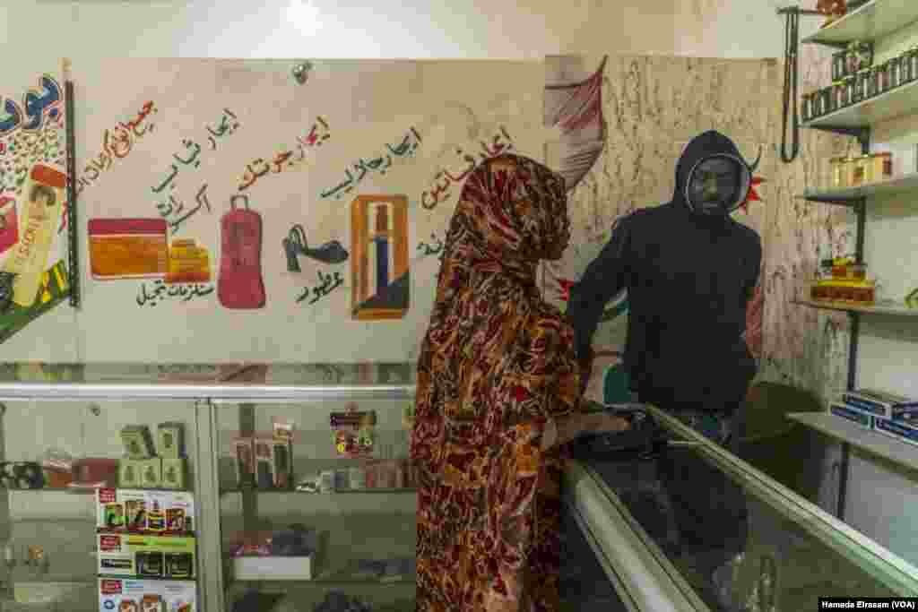 This shop dedicated to Sudanese goods opened at the start of the war. Over 25% of Sudan, or 12.2 million people, is now uprooted amid what the United Nations calls “a nightmare of violence, hunger, disease and displacement.” Cairo, Dec. 17, 2024.