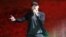 Rapper Eminem performs at Yankee Stadium in New York. , September 13, 2010.