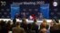  Présentation d'un rapport sur les perspectives de l'économie mondiale au siège du FMI.