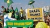 Brasileños conservadores elogian a Musk durante mitin en apoyo del expresidente Bolsonaro