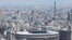 نمایی از استادیوم ملی ژاپن که برای مراسم افتتاحیه و اختتامیه المپیک ۲۰۲۰ بنا شده است