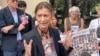 Catherine Berthet, whose daughter Camille Geoffrey died in the March 2019, crash of an Ethiopian Airlines 737 Max, speaks outside federal court in Fort Worth, Texas, on Oct. 11, 2024.