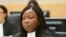 Chief Prosecutor Fatou Bensouda looks on during the case against Congolese militia leader Bosco Ntaganda (not pictured) at the International Criminal Court in The Hague, Feb. 10, 2014. 