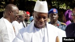 L'ancien président gambien Yaya Jammeh à Banjul, en Gambie, le 13 janvier 2017. (Photo REUTERS/Stringer )