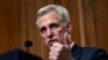 Ketua DPR AS Kevin McCarthy berbicara kepada awak media di Gedung Capitol di Washington, DC, pada 30 September 2023. (Foto: AFP/Andrew Caballero-Reynolds)