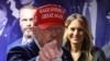 Republican presidential nominee former U.S. President Donald Trump visits campaign workers on Election Day in West Palm Beach