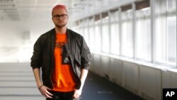 Christopher Wylie who alleges that the campaign for Britain to leave the EU cheated in the referendum in 2016, is seen after speaking at a lawyers office to the media in London, March 26, 2018.