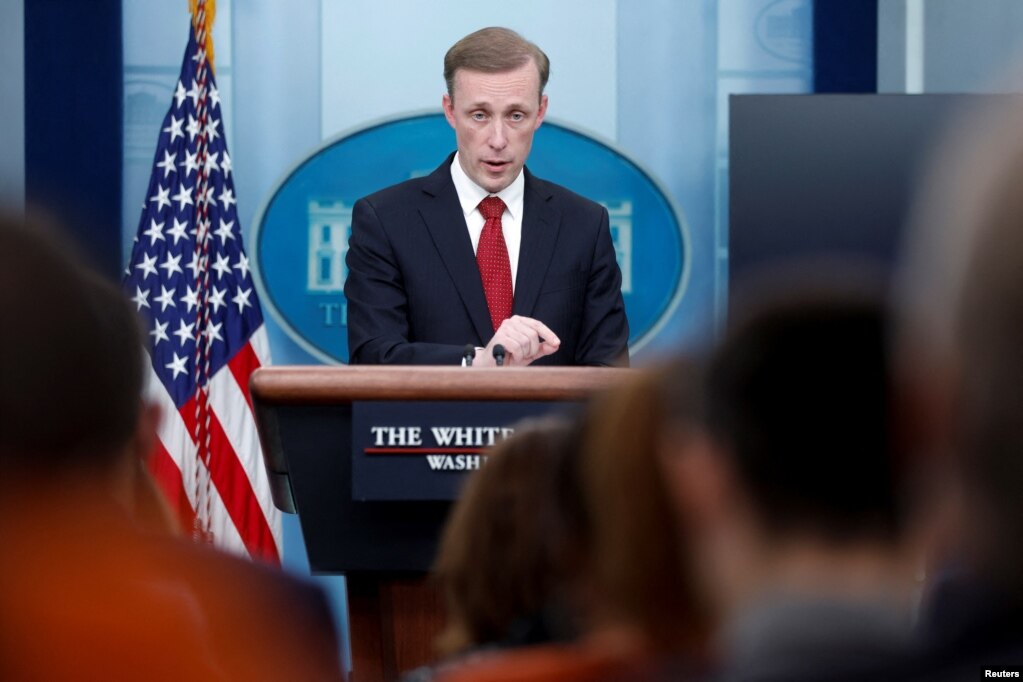 2022年9月30日，美国家安全顾问沙利文出席在白宫举行的例行记者会。（路透社）(photo:VOA)