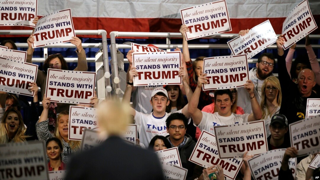 Prezidentlik uchun nomzod Donald Tramp tarafdorlari
