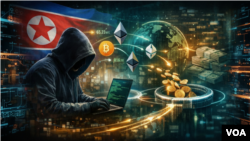 북한 암호화폐 해킹 그래픽 이미지