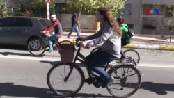 Kadınlardan Bisikletli Protesto