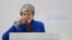 La Première ministre britannique Theresa May, lors d'un discours à Londres, le mardi 21 mai 2019.
