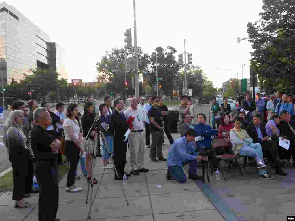 全美学自联烛光晚会纪念六四