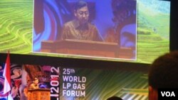 Wakil Presiden Boediono membuka Forum LPG Dunia 2012 di Bali. (VOA/Muliarta)