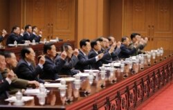 북한 평양 만수대의사당에서 최고인민회의 제14기 제3차 회의가 열렸다.