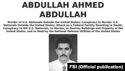 U.S. --FBI wanted poster of Abdullah Ahmed Abudallah, known as Abu Muhammad al-Masri.