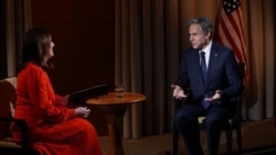 U.S. Secretary of State responds to questions from VOA Eastern Europe Chief Myroslava Gongadze.