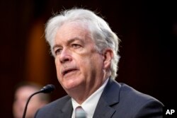 FILE - CIA Director William Burns speaks during a Senate Intelligence Committee hearing to examine worldwide threats on Capitol Hill in Washington, March 8, 2023.