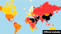 پیشتر گزارشگران بدون مرز با انتشار این نقشه، ایران را در کنار عربستان، چین و چند کشور آفریقایی از بدترین کشورها برای روزنامه نگاران نامیده بود. 