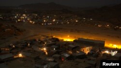 Une vue générale montre la ville de Berahile dans l'état d'Afar, en Éthiopie, le 23 avril 2013.