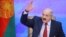 Belarus' President Alexander Lukashenko gestures during a press conference in Minsk, Jan. 29, 2015. 