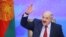 FILE - Belarus' President Alexander Lukashenko gestures during a press conference in Minsk, Jan. 29, 2015. 