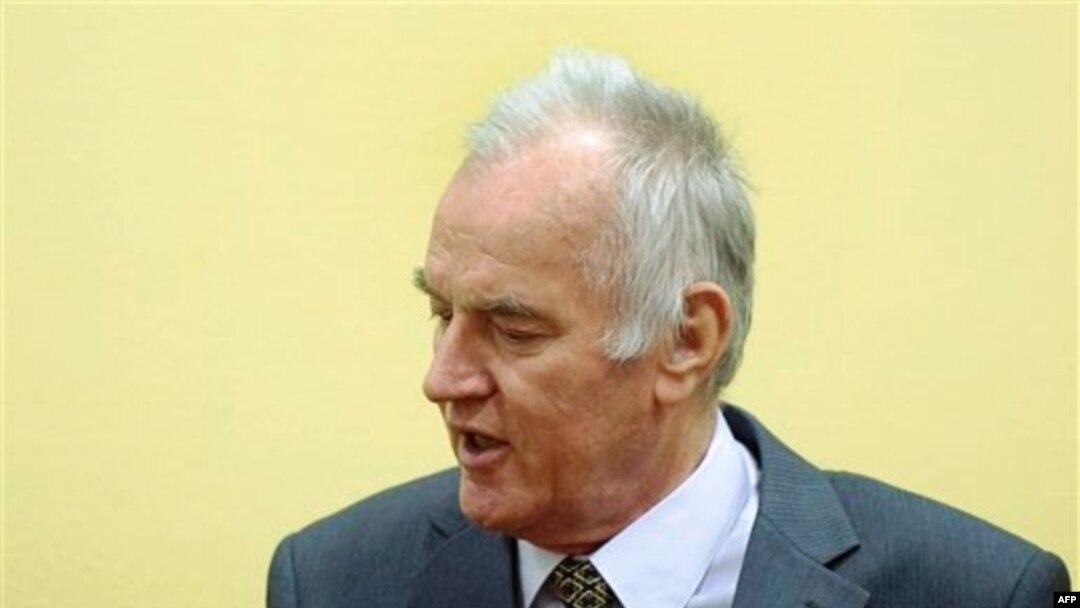 Ratko Mladić u sudnici Haškog tribunala