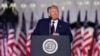 U.S. President Donald Trump delivers his acceptance speech as the 2020 Republican presidential nominee during the final event of the Republican National Convention on the South Lawn of the White House in Washington, D.C., August 27, 2020. 