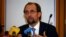 FILE - United Nations High Commissioner for Human Rights Zeid Ra'ad al-Hussein of Jordan address a news conference during his visit in Ethiopia's capital Addis Ababa, May 4, 2017.