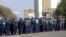 Armed Riot Police Presence in Harare Zimbabwe Elections