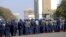 Armed Riot Police Presence in Harare Zimbabwe Elections