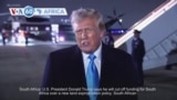 VOA60 Africa - President Trump says he will cut off funding for South Africa over land law