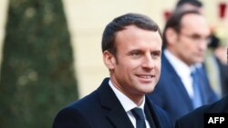 Le président français Emmanuel Macron à l'Elysée à Paris, le 12 décembre 2017.