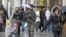 A French army soldier patrols down the Champs Elysee in Paris, January 15, 2013. 