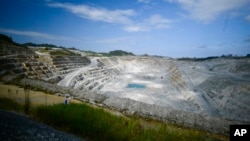 Vista de la mina de cobre a cielo abierto Cobre Panamá, subsidiaria de la canadiense First Quantum Minerals, en Donoso, Panamá, el jueves 11 de enero. La Corte Suprema dictaminó que la concesión del gobierno con la minera fue inconstitucional lo que llevó al cierre.