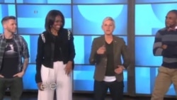 رقص میشل اوباما در شوی الن د جنرس