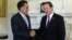 Republican presidential candidate, former Massachusetts Gov. Mitt Romney meets with British Prime Minister David Cameron at 10 Downing Street†in London, July 26, 2012. 
