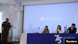 Presentación del informe anual del Alto Comisionado de las Naciones Unidas para los Derechos Humanos sobre la situación de los derechos humanos en Colombia en Bogotá, Colombia, el 3 de marzo de 2023.