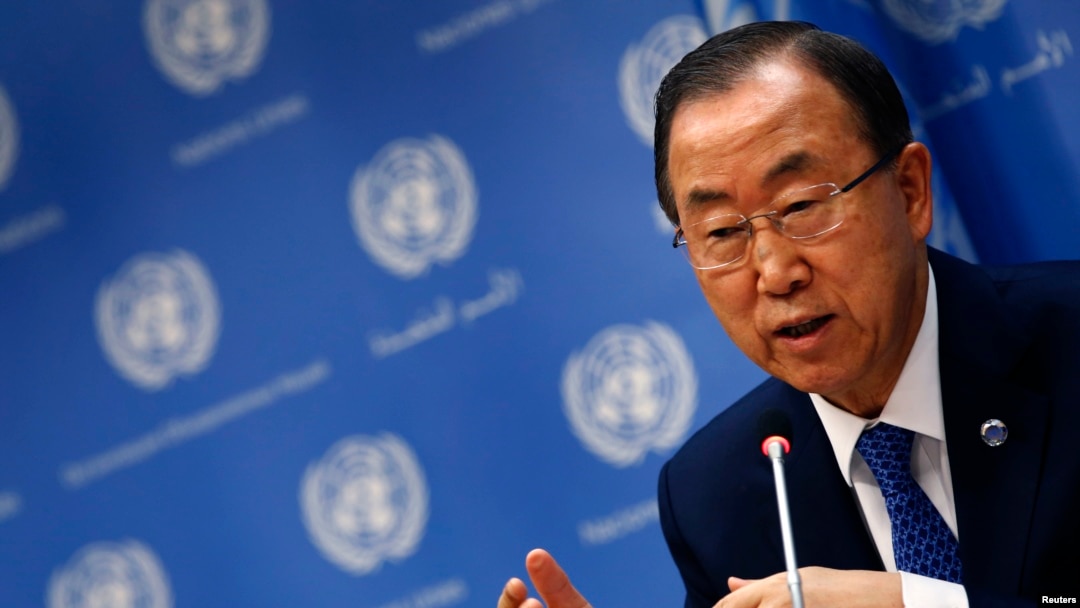 Babban magatakardar Majalisar Dinkin Duniya, Ban ki-moon.
