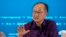Le président de la Banque mondiale, Jim Yong Kim, à Bali, en Indonésie, le 11 octobre 2018.